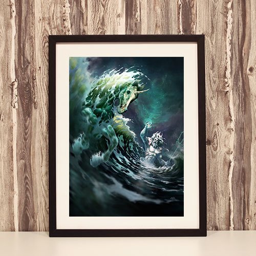 Njord Framed Art Print The Sea God Norse Viking Framed Poster